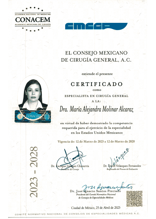 Coloproctologa – Constancia 3